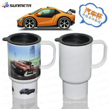 Directly Factory Hot Selling Sunmeta New Arrival sublimation plastic travel mug car mug